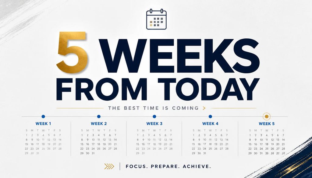 5 Weeks From Today