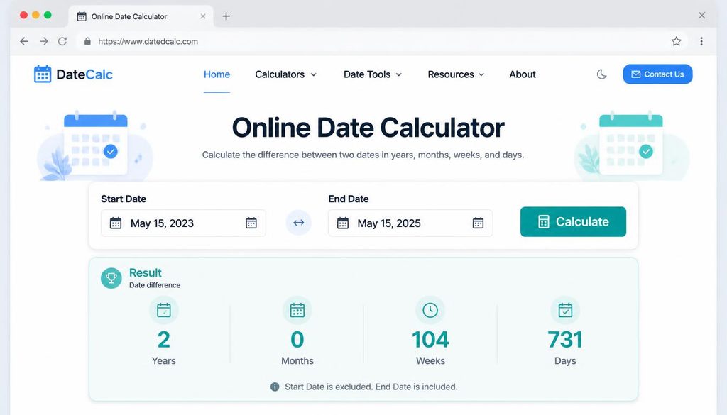 Online Date Calculator