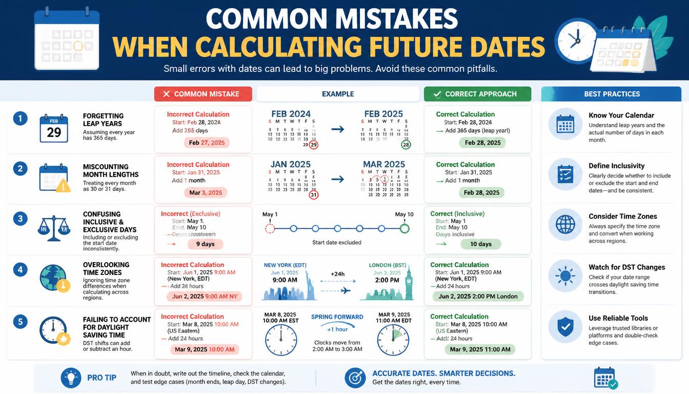 When Calculating Future Dates