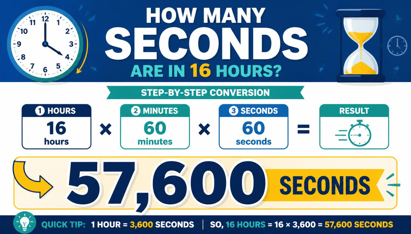 Seconds Are in 16 Hours?