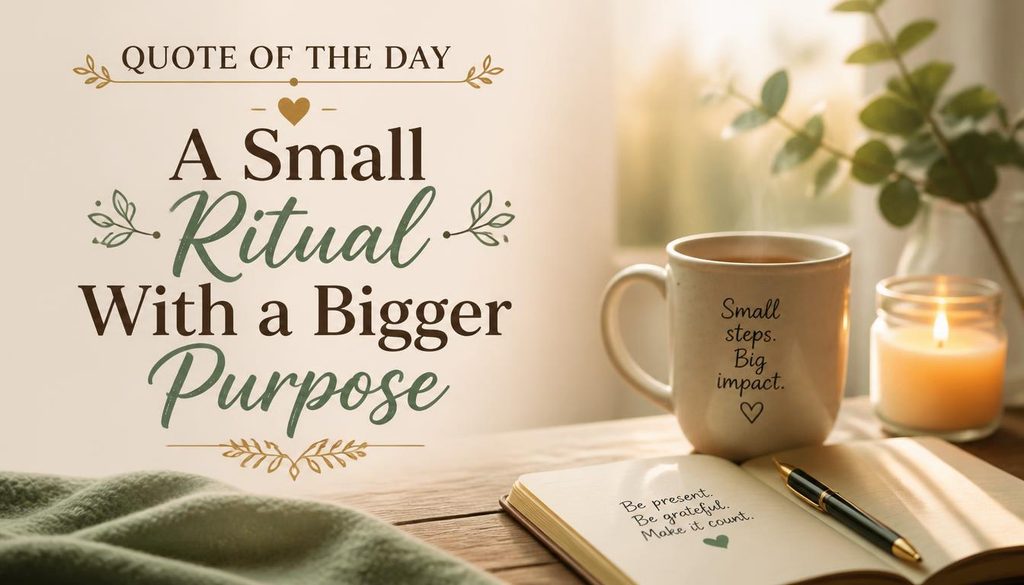 A Small Ritual With a Bigger